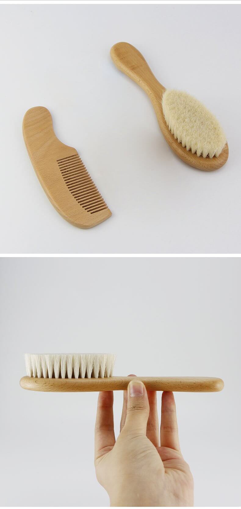 Escova e Pente Para Cabelo de Bebê - BabyClean