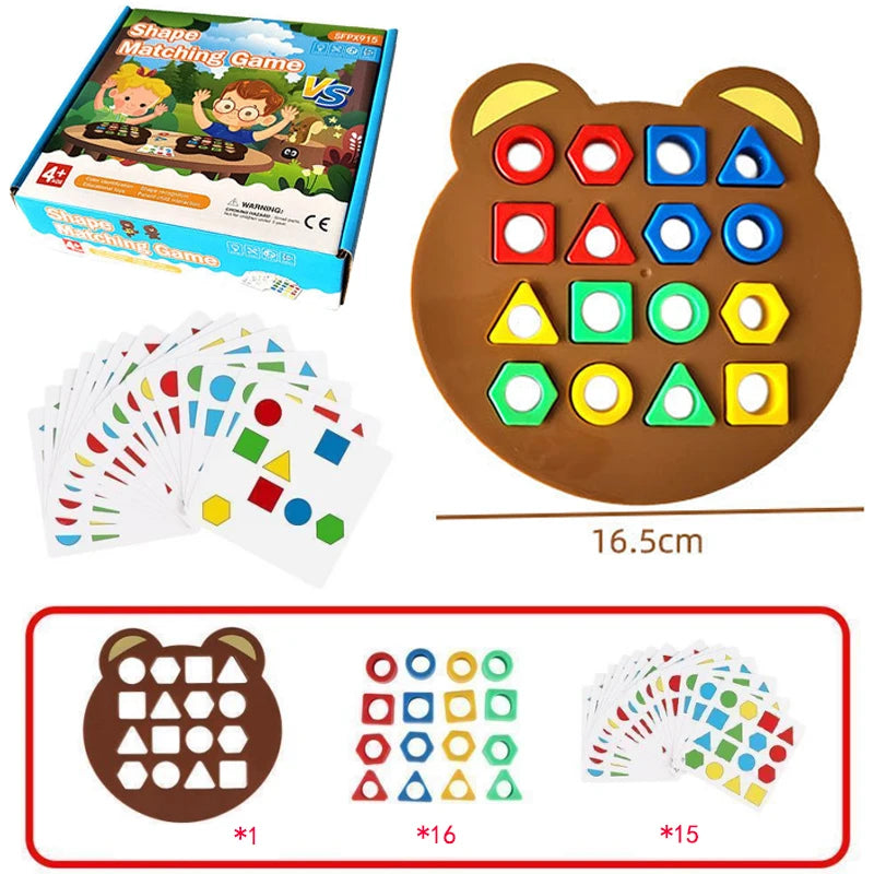 Jogo Geométrico Montessori - Aprendizado e Coordenação