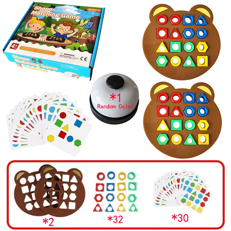 Jogo Geométrico Montessori - Aprendizado e Coordenação