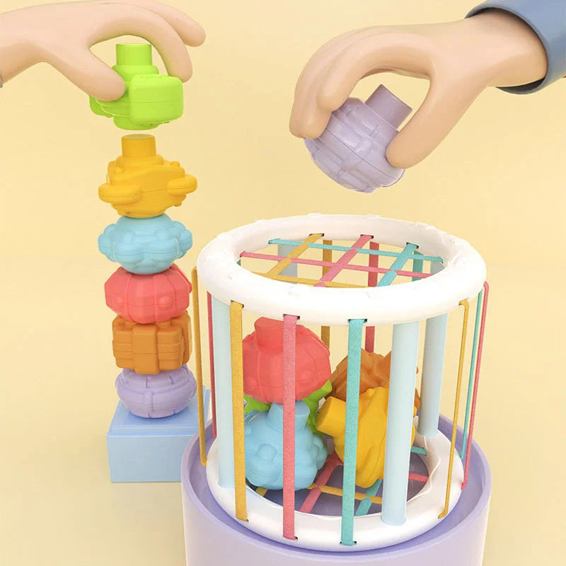 Mundo das Formas e Cores - Jogo de Encaixe Montessori
