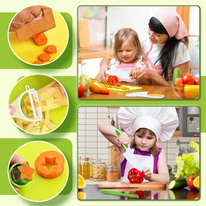 Kit de Cozinha Montessori para Crianças - 13 Peças