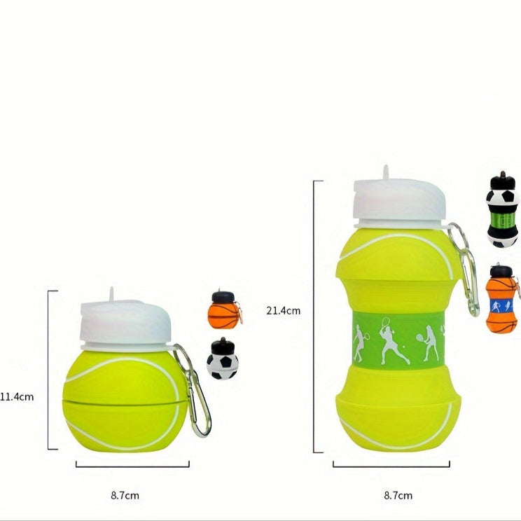 Garrafa de Água Dobrável de Silicone Esportiva