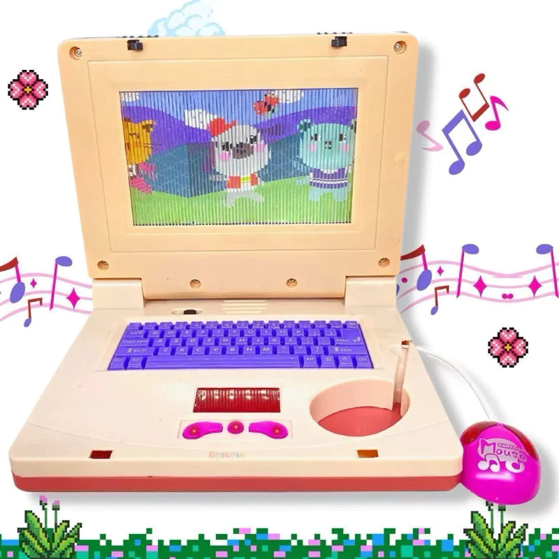 Notebook De Brinquedo Laptop Infantil Musical Com Luz Educativo