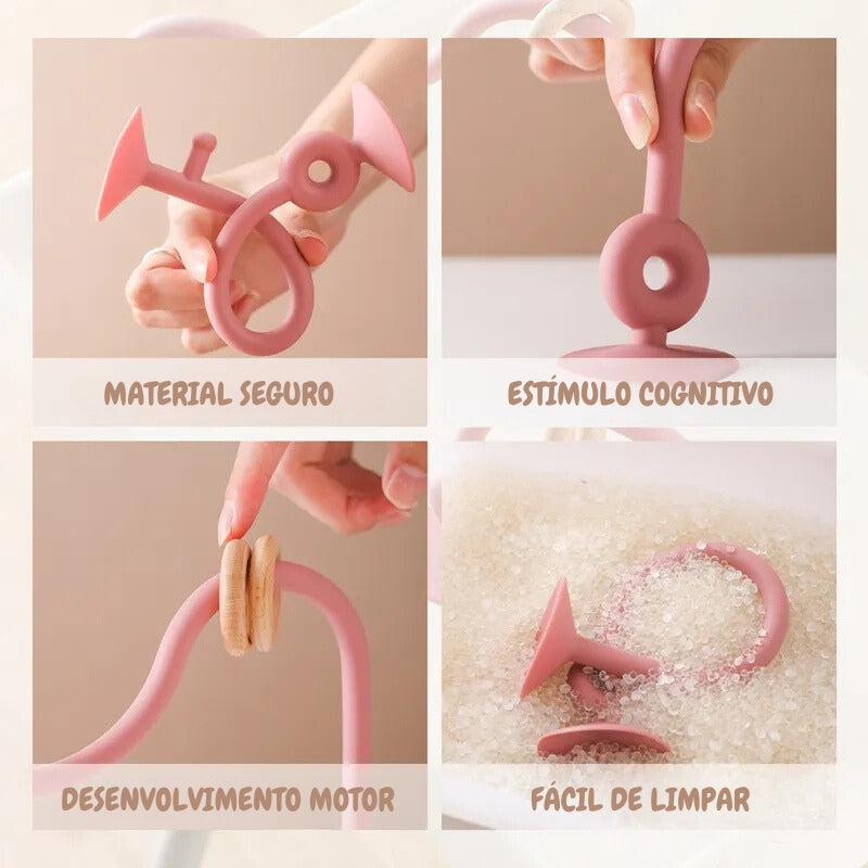 Brinquedo Educativo de Silicone com Ventosas