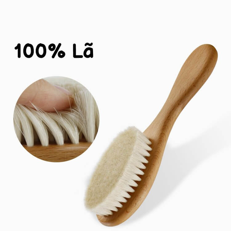 Escova e Pente Para Cabelo de Bebê - BabyClean