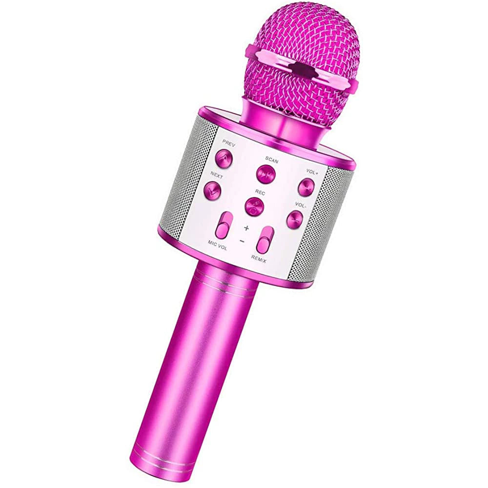 Microfone Infantil de Karaoke Bluetooth Sem Fio