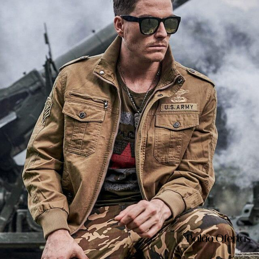 Jaqueta Masculina Inverno Militare Anti suor