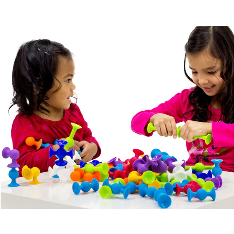Blocos de Construção de Silicone - Brincadeira Criativa e Educativa