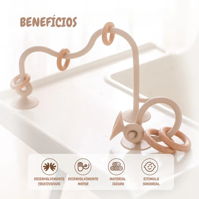 Brinquedo Educativo de Silicone com Ventosas
