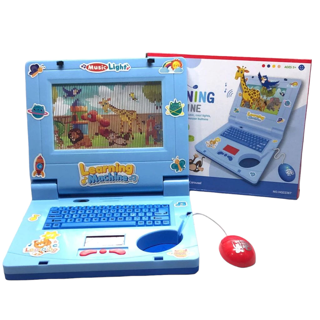 Notebook De Brinquedo Laptop Infantil Musical Com Luz Educativo