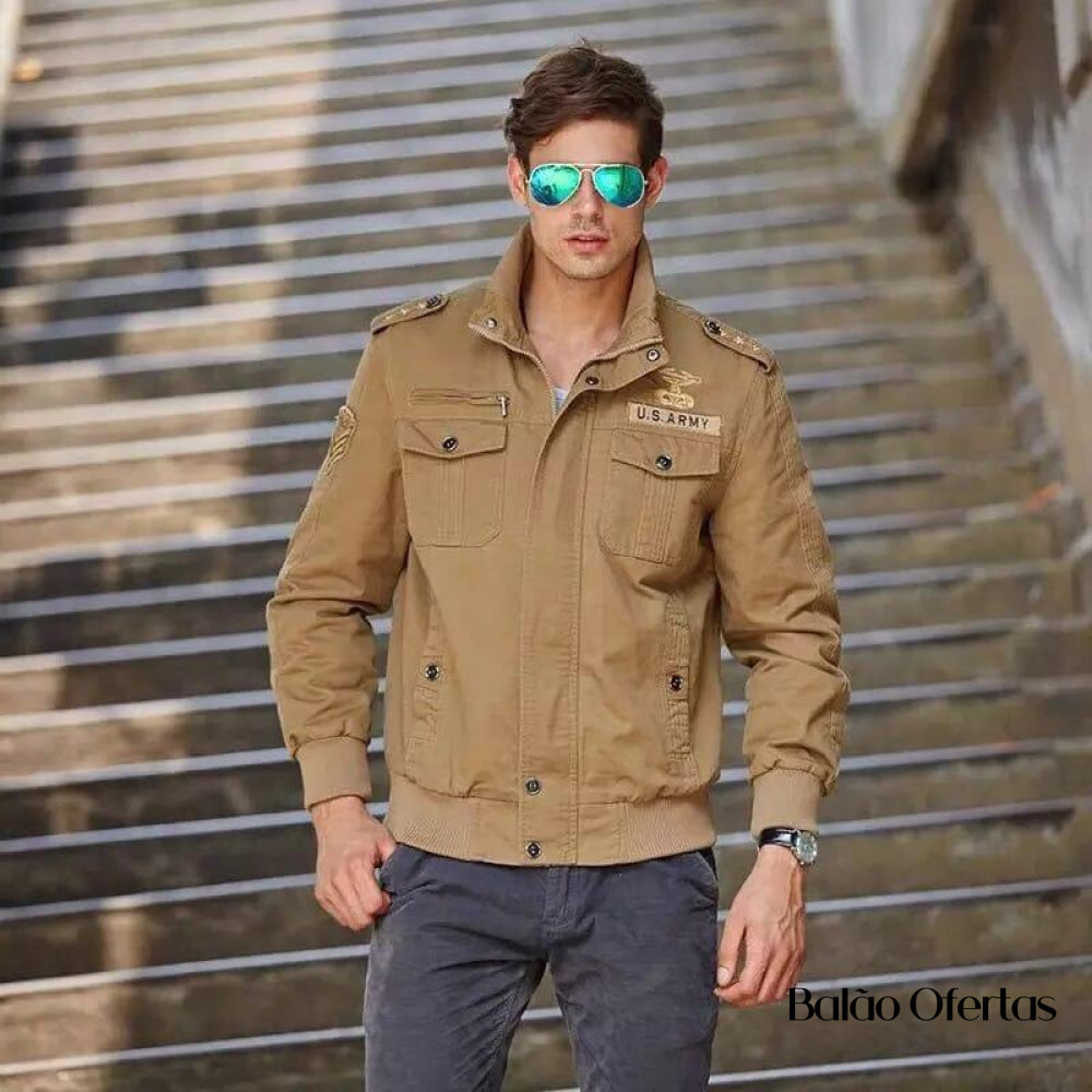 Jaqueta Masculina Inverno Militare Anti suor