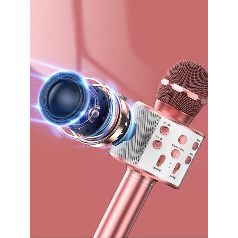 Microfone Infantil de Karaoke Bluetooth Sem Fio