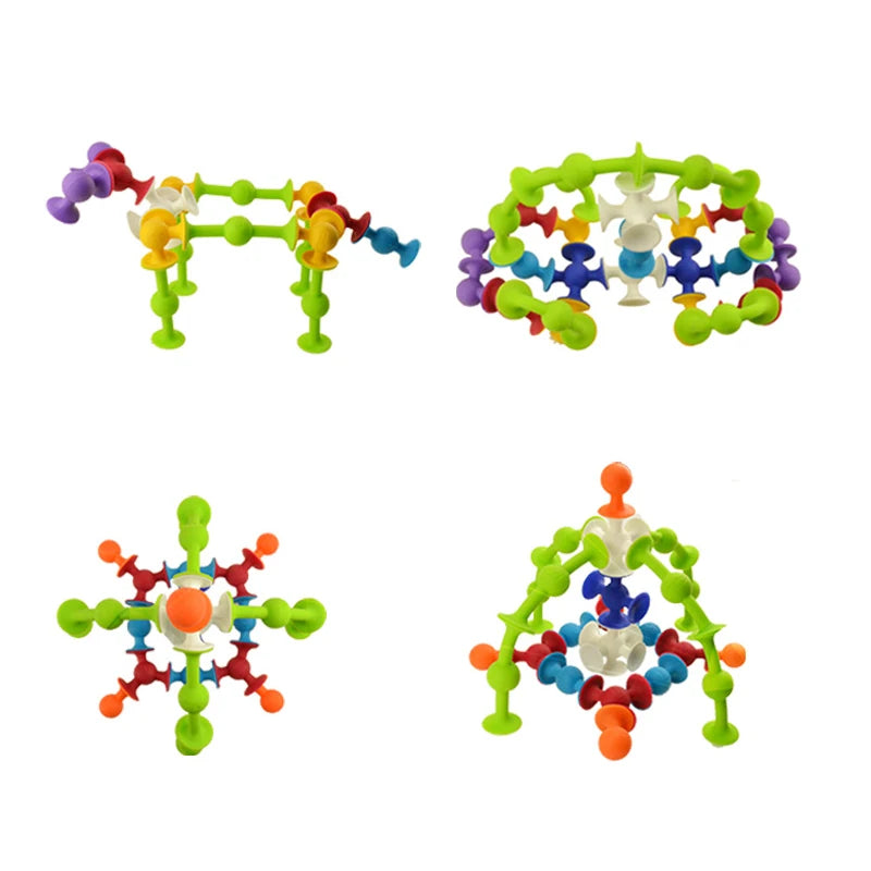 Blocos de Construção de Silicone - Brincadeira Criativa e Educativa