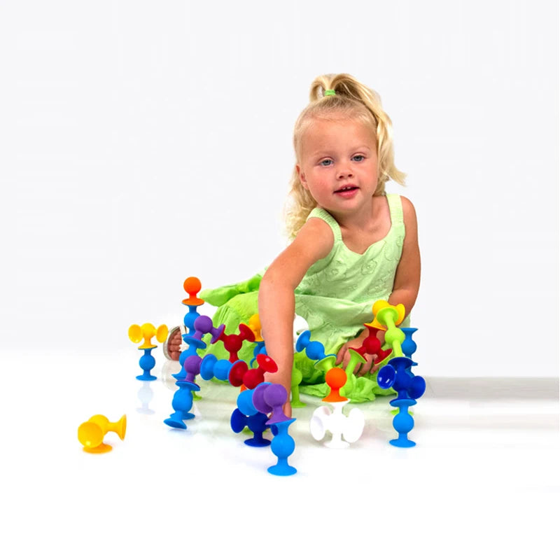 Blocos de Construção de Silicone - Brincadeira Criativa e Educativa