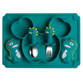kit Prato Infantil de Silicone - introdução Alimentar 3 Peças