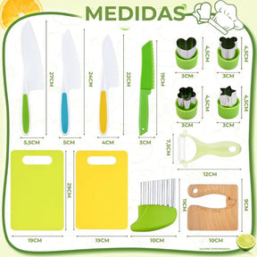 Kit de Cozinha Montessori para Crianças - 13 Peças