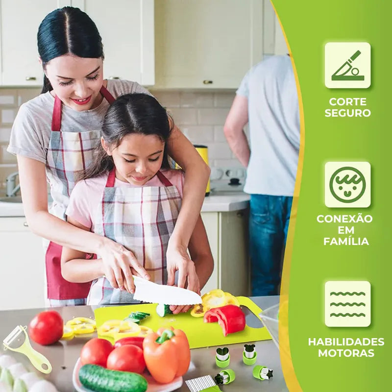 Kit de Cozinha Montessori para Crianças - 13 Peças