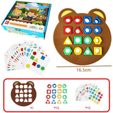 Jogo Geométrico Montessori - Aprendizado e Coordenação