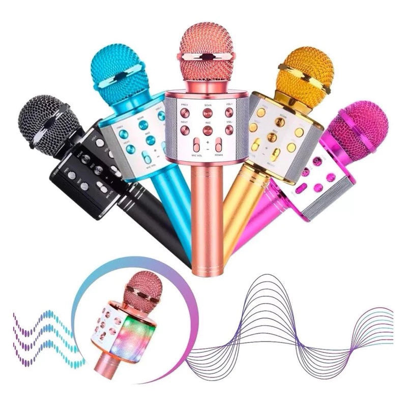 Microfone Infantil de Karaoke Bluetooth Sem Fio