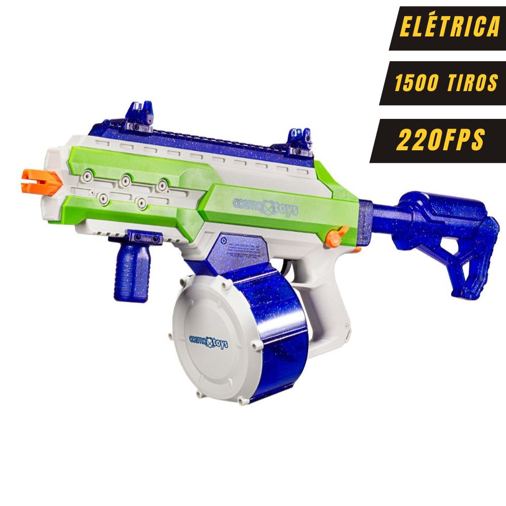 Lançador OrbiGel Automática Elétrica SIRIUS Galaxy Azul (+10.000 Bolinhas)