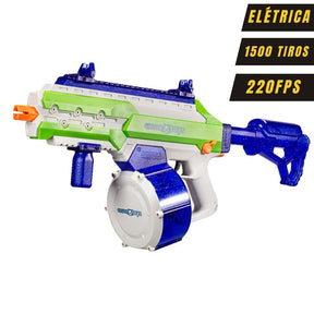 Lançador OrbiGel Automática Elétrica SIRIUS Galaxy Azul (+10.000 Bolinhas)