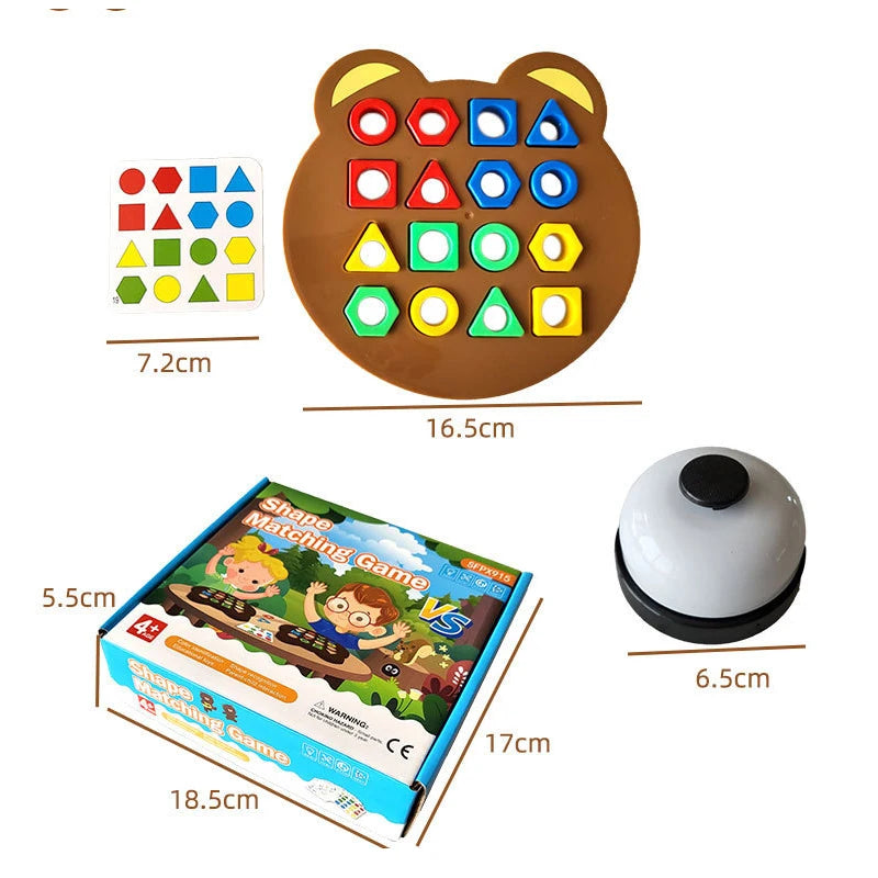 Jogo Geométrico Montessori - Aprendizado e Coordenação