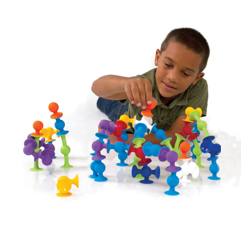 Blocos de Construção de Silicone - Brincadeira Criativa e Educativa