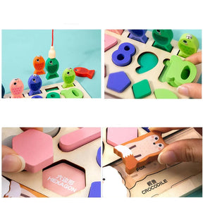 Jogo de Pesca Montessori - Formas e Números