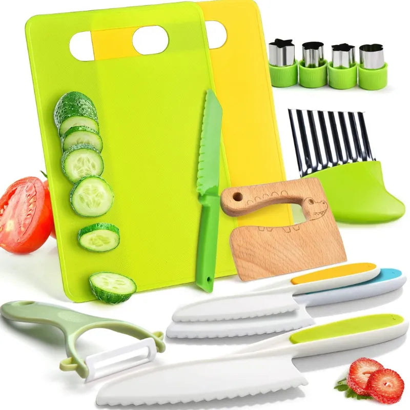 Kit de Cozinha Montessori para Crianças - 13 Peças