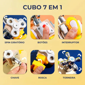 Cubo das Habilidades - Brinquedo Educativo Montessori