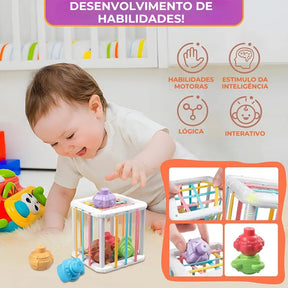Mundo das Formas e Cores - Jogo de Encaixe Montessori