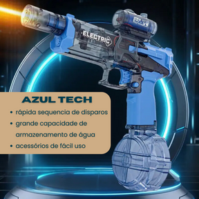 Lançador de Gel Elétrico Totalmente Automático com Luz, Recarregável USB, Tiro Contínuo, Jogo de Festa, Barulho, Brinquedo Infantil, Presente Menino, Verão, Diversão