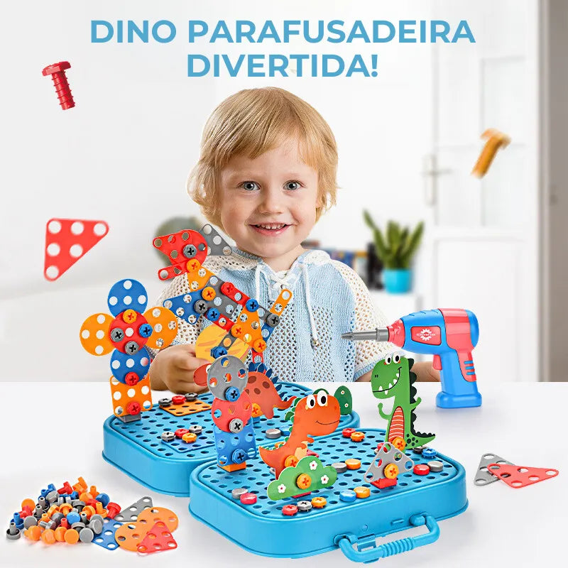 Dino Parafusadeira Divertida - Criatividade e Aprendizado
