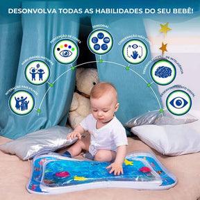 Almofada Aquática Inflável - Brincadeira Sensorial e Refrescante