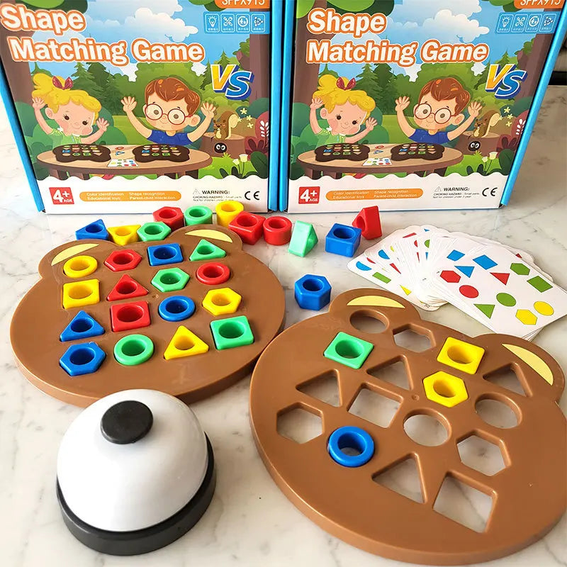 Jogo Geométrico Montessori - Aprendizado e Coordenação
