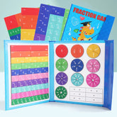 Jogo Matemático Montessori de Frações - Brinquedo Educativo Magnético