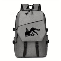 Mochila Escolar com Estampa de Dinossauro em Poliéster
